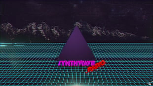 Synthwave radio illustration, synthwave, New Retro Wave, 1980s, Retro style