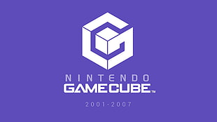 2001-2007 Nintendo Gamecube logo, GameCube, video games, Nintendo, logo