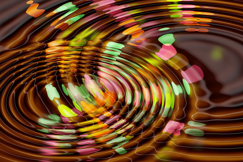 Surface,  Circles,  Colorful HD wallpaper