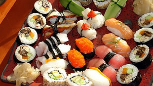 sushi platter, sushi