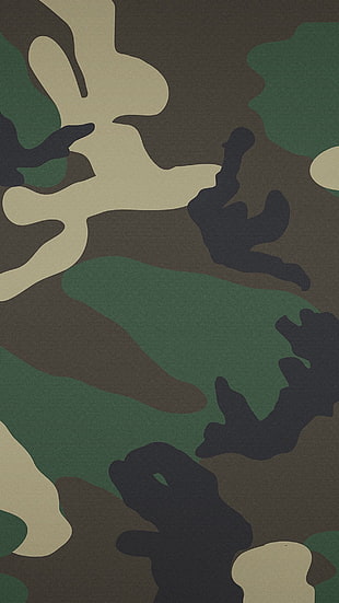 woodland camouflage illustration, portrait display, vertical, pattern, digital art HD wallpaper
