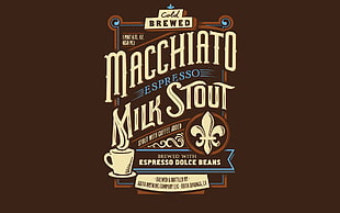 brown Macchiato Milk Stout poster HD wallpaper