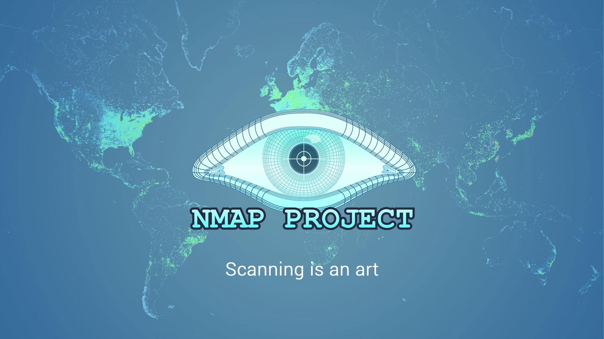 NMAP Project text overlay, hacking, .Hack, tools