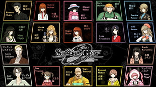 Steins Gate characters wallpaper, Steins;Gate 0, Makise Kurisu, Katsumi Nakase, Okabe Rintarou