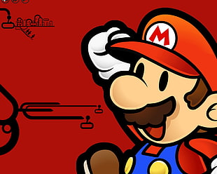 Super Mario illustration HD wallpaper