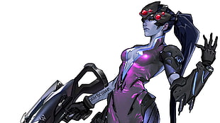 Overwatch female character, Overwatch, Widowmaker (Overwatch) HD wallpaper