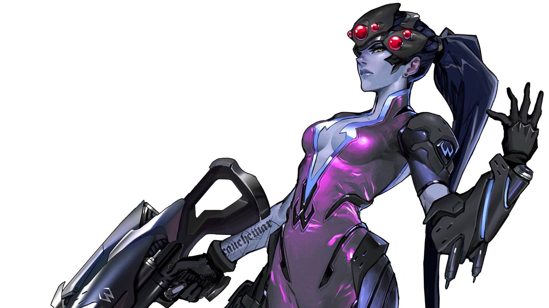 Overwatch female character, Overwatch, Widowmaker (Overwatch) HD wallpaper.