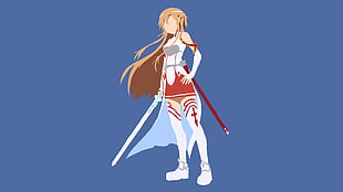 female anime character digital wallpaper, Sword Art Online, Yuuki Asuna