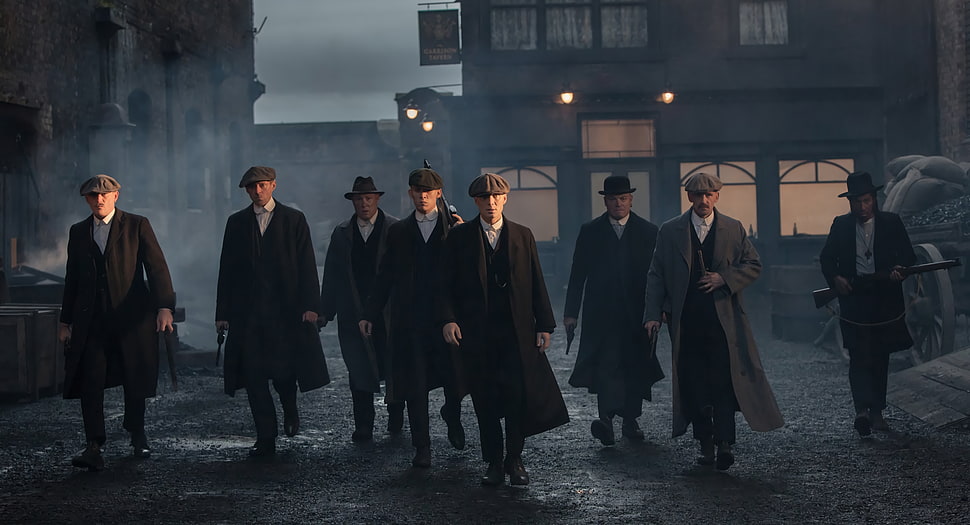 men's black coats, Cillian Murphy, Peaky Blinders, Thomas Shelby, Arthur Shelby HD wallpaper