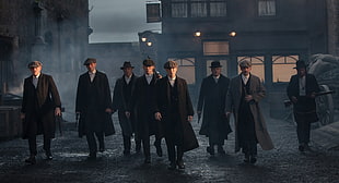 men's black coats, Cillian Murphy, Peaky Blinders, Thomas Shelby, Arthur Shelby