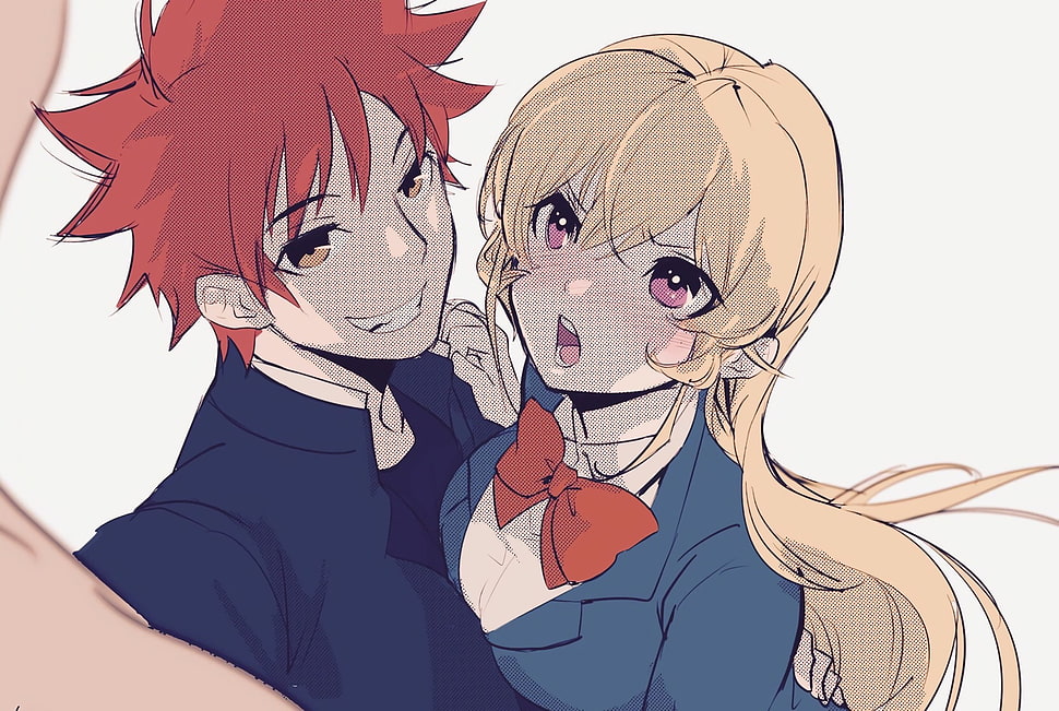 Soma Yukihira and Erina Nakiri Render by EllineNikki on DeviantArt