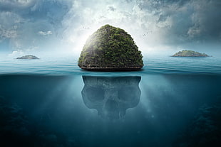skull island photo, Island, Skull, Tropical