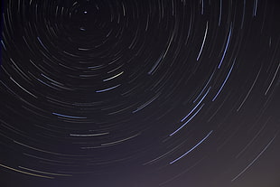 time lapse photography of starry skies