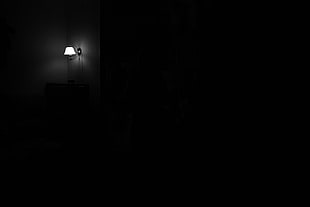 turned on scone light in dark room
