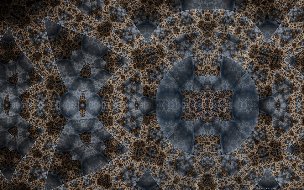 gray and multicolored illustration HD wallpaper
