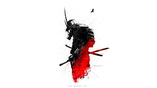 Samurai digital wallpaper