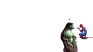 Incredible Hulk and Spider-Man wallpaper, Hulk, Spider-Man