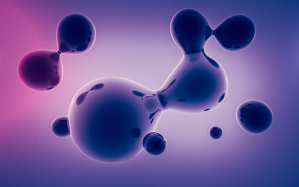 white and blue plastic toy, abstract, digital art, render HD wallpaper