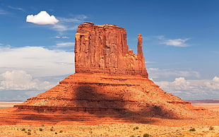 brown rock monolith landmark