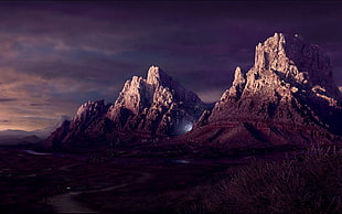 brown mountains, landscape HD wallpaper