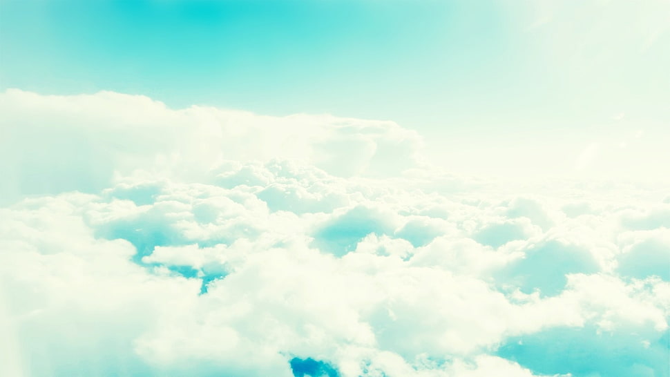 white clouds, clouds, sky, nature HD wallpaper