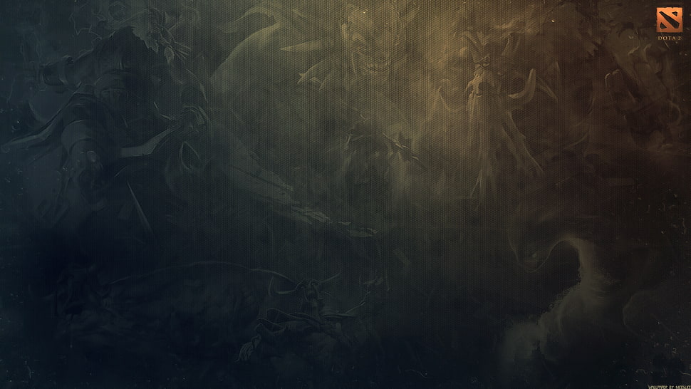 Dota 2 graphic wallpaper, Dota 2, pattern, video games HD wallpaper