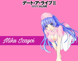 Miku Izayoi anime character, Izayoi Miku, Date A Live, simple, big boobs