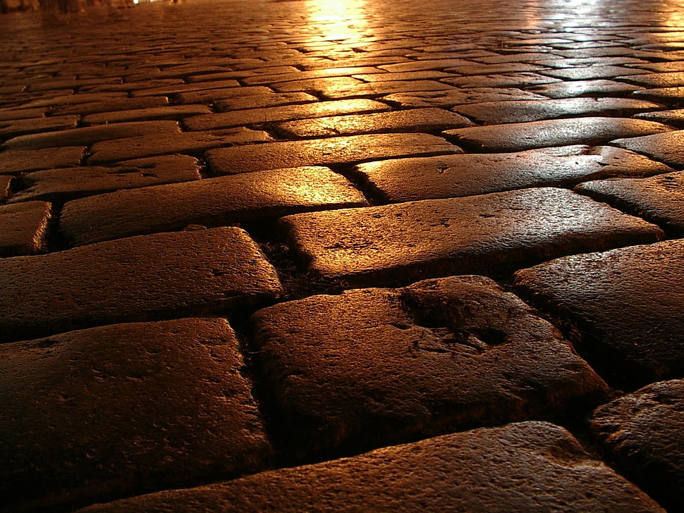 brown concrete brick wall in close up HD wallpaper