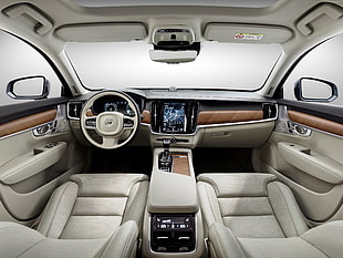 gray car interior
