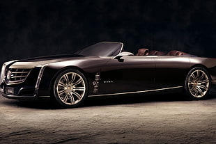 black Cadillac Ciel luxury car HD wallpaper