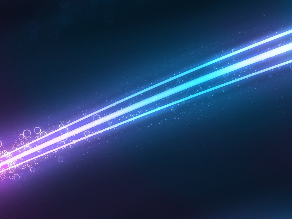 blue and pink LED light HD wallpaper