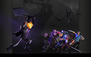 group of warrior fan art, Team Fortress 2, video games HD wallpaper