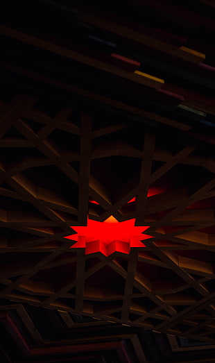lighted star cutout illustration