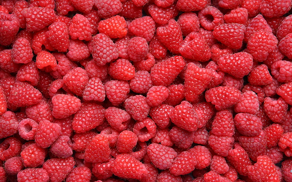 strawberry fruit, pattern, fruit, food, red HD wallpaper