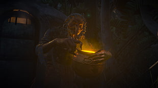 witch carrying cauldron artwork, The Witcher 3: Wild Hunt, video games, fantasy art