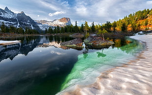 lake, landscape, nature, Siberia, summer HD wallpaper