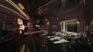 time lapse photo of bar HD wallpaper