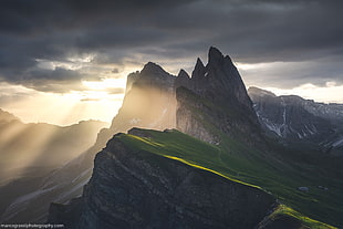 gray stone mountain, landscape, mountains, mountain pass, nature HD wallpaper