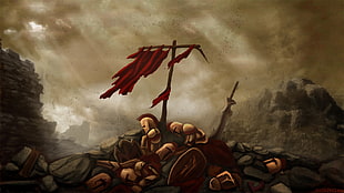 knight graveyard illustration