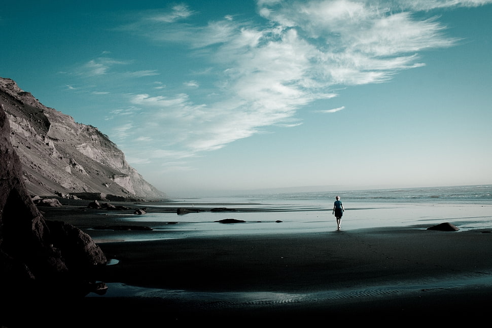 Coast,  Beach,  Sand,  Loneliness HD wallpaper