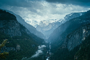 landscape photography of rock mountain HD wallpaper