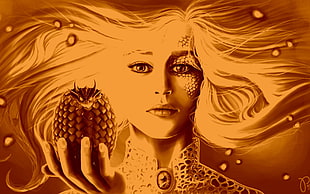 Daenerys Targaryen wallpaper, Daenerys Targaryen, Game of Thrones, dragon, artwork