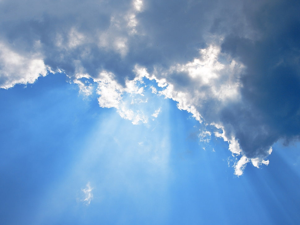 sky under sunlight HD wallpaper