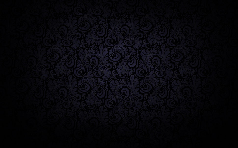 white and black floral area rug, minimalism, artwork, dark HD wallpaper