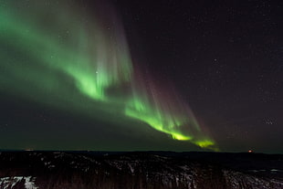 photography of aurora phenomenon HD wallpaper