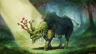 animal illustration, fantasy art, digital art HD wallpaper