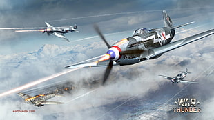 War Thunder game poster, War Thunder, airplane, Gaijin Entertainment, video games HD wallpaper