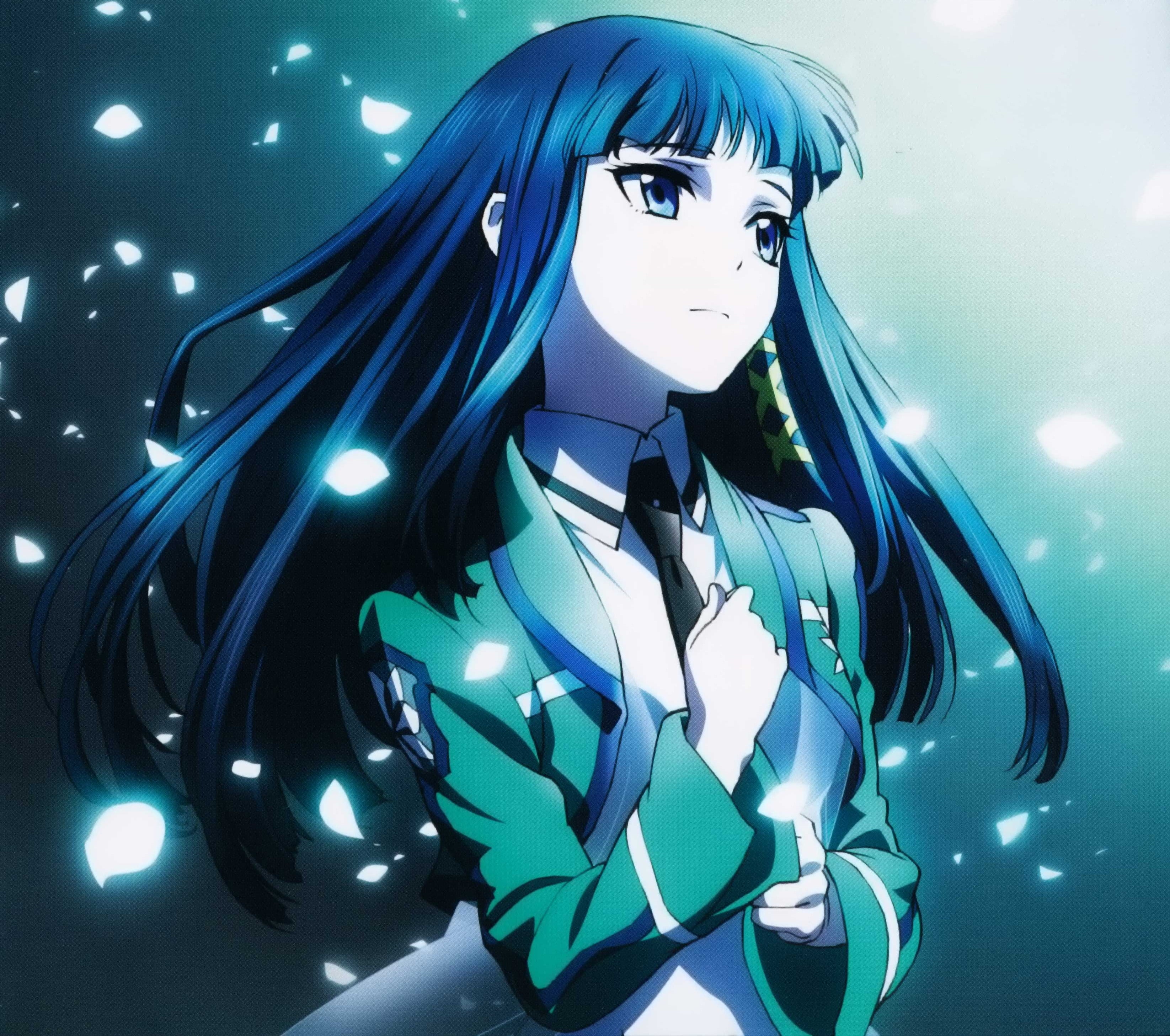 Blue Anime Hair Texture