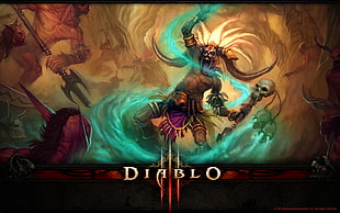 Diablo 3 digital wallpaper, Diablo III