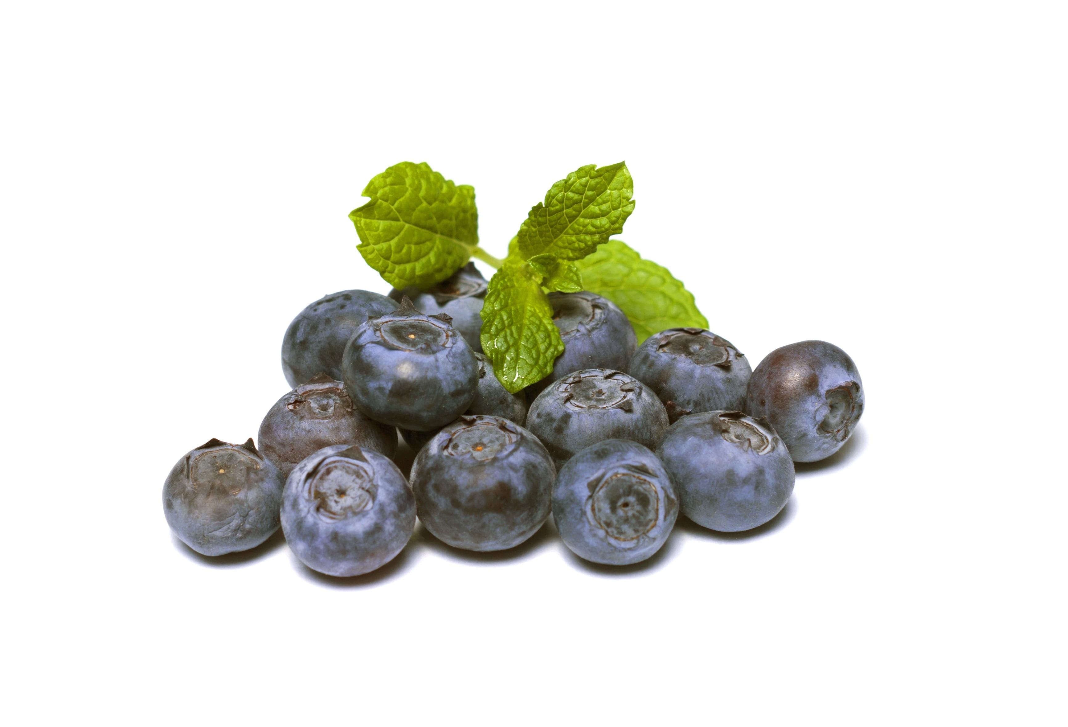 berries with green leaves